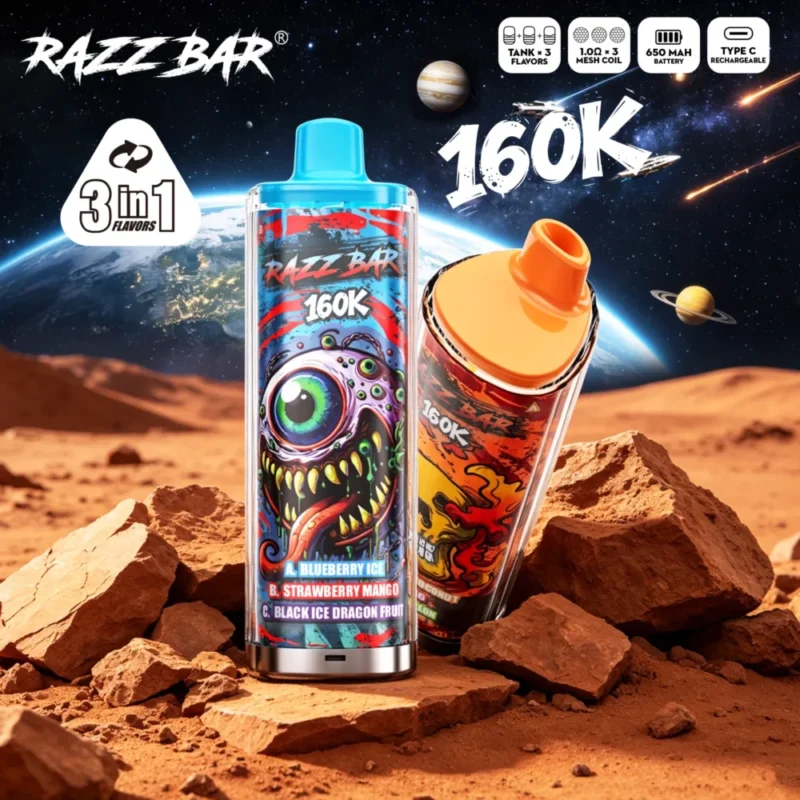 Razz Bar 160000 160k Puffs Disposable Vape 7 Device