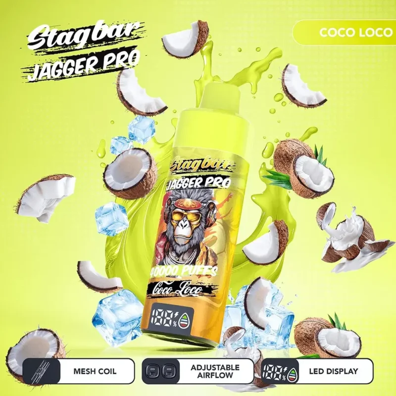 Stag Bar Jagger Pro 40000 Vape 40k Puffs Coco Loco.jpg Disposable Device