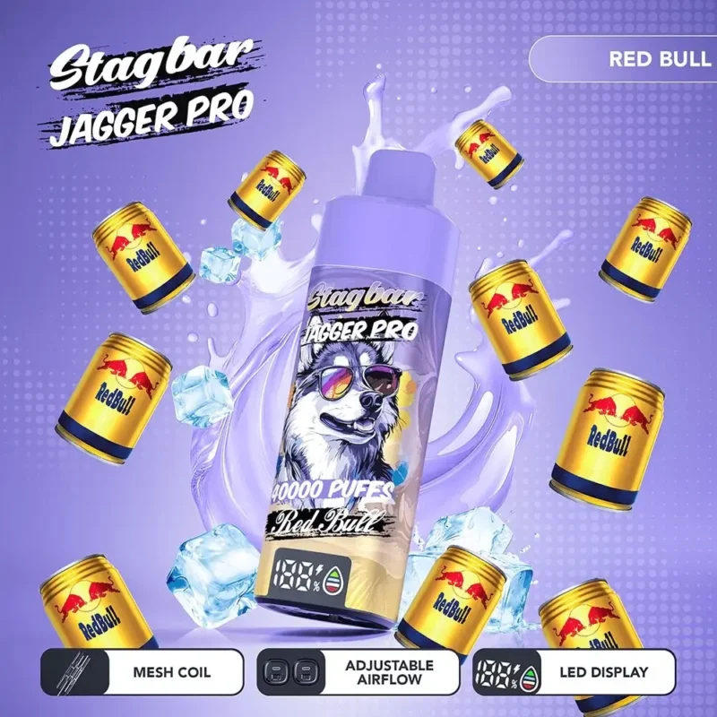 Stag Bar Jagger Pro 40000 Vape 40k Puffs Red Bull.jpg Disposable Device