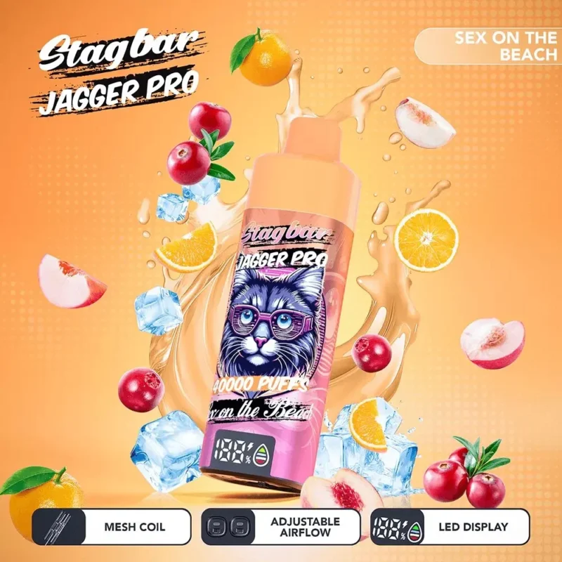 Stag Bar Jagger Pro 40000 Vape 40k Puffs Sex On The Beach.jpg Disposable Device