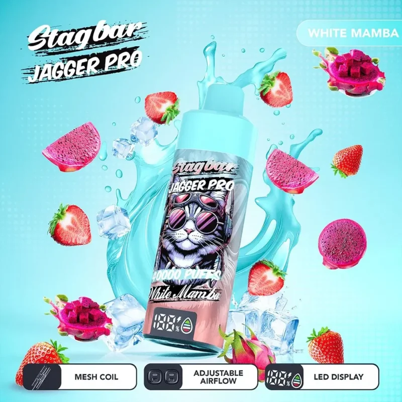 Stag Bar Jagger Pro 40000 Vape 40k Puffs White Mamba.jpg Disposable Device