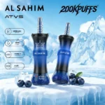 Atvs Al Sahim 200000 200k Puffs Blueberry Disposable Vape Device