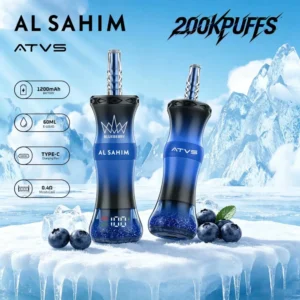 Atvs Al Sahim 200000 200k Puffs Blueberry Disposable Vape Device