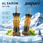 Atvs Al Sahim 200000 200k Puffs Lemon Mint Disposable Vape Device