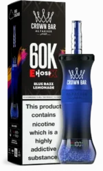 Al Fakher Crown Bar E Hose X 60k Puffs Blue Razz Lemonade Disposable Vape Device