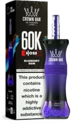 Al Fakher Crown Bar E Hose X 60k Puffs Blueberry Gum Disposable Vape Device