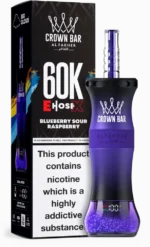 Al Fakher Crown Bar E Hose X 60k Puffs Blueberry Sour Raspberry Disposable Vape Device