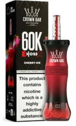 Al Fakher Crown Bar E Hose X 60k Puffs Cherry Ice Disposable Vape Device
