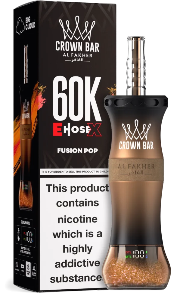 Al Fakher Crown Bar E Hose X 60000 Puffs Shisha Vape