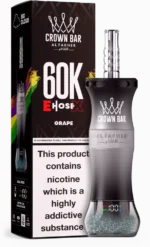 Al Fakher Crown Bar E Hose X 60k Puffs Grape Disposable Vape Device