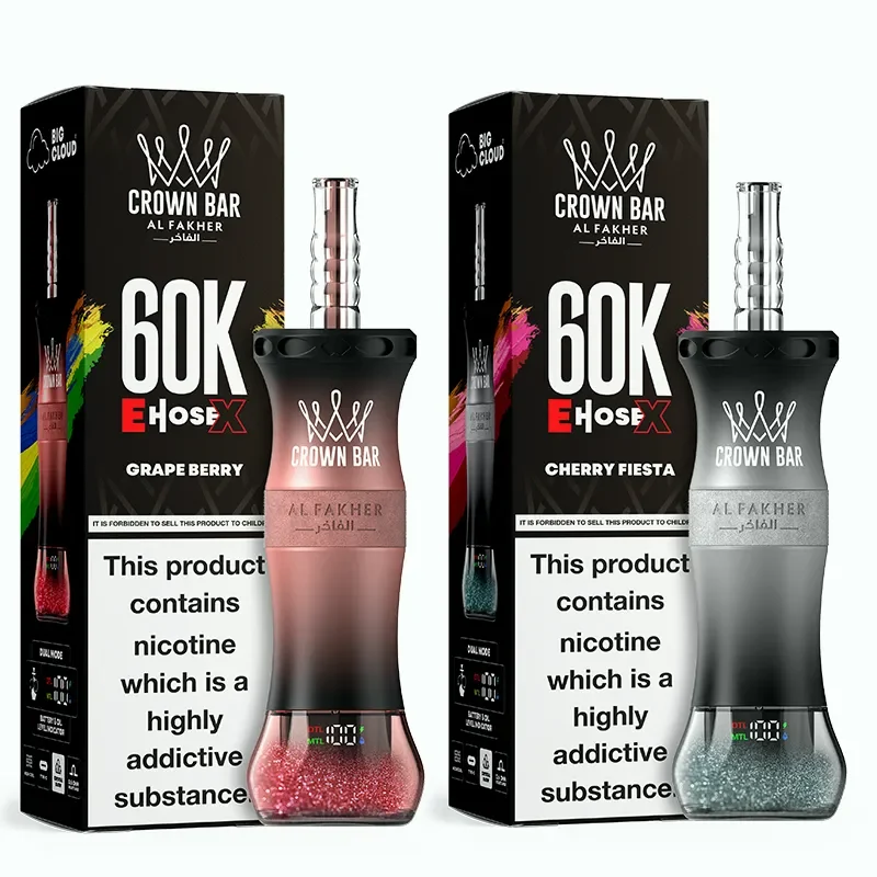 Al Fakher Crown Bar E Hose X 60k puffs Al Fakher Crown Bar E Hose X 60k Puffs Disposable Vape Device