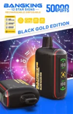 Bang King Pulse 50k 500000 Puffs Black Gold Edition Blue Razz Ice Disposable Vape Device