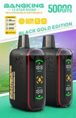 Bang King Pulse 50k 500000 Puffs Black Gold Edition Kiwi Watermelon Disposable Vape Device