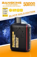 Bang King Pulse 50k 500000 Puffs Black Gold Edition Mango Peach Watermelon Disposable Vape Device