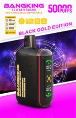 Bang King Pulse 50k 500000 Puffs Black Gold Edition Strawberry Watermelon Disposable Vape Device
