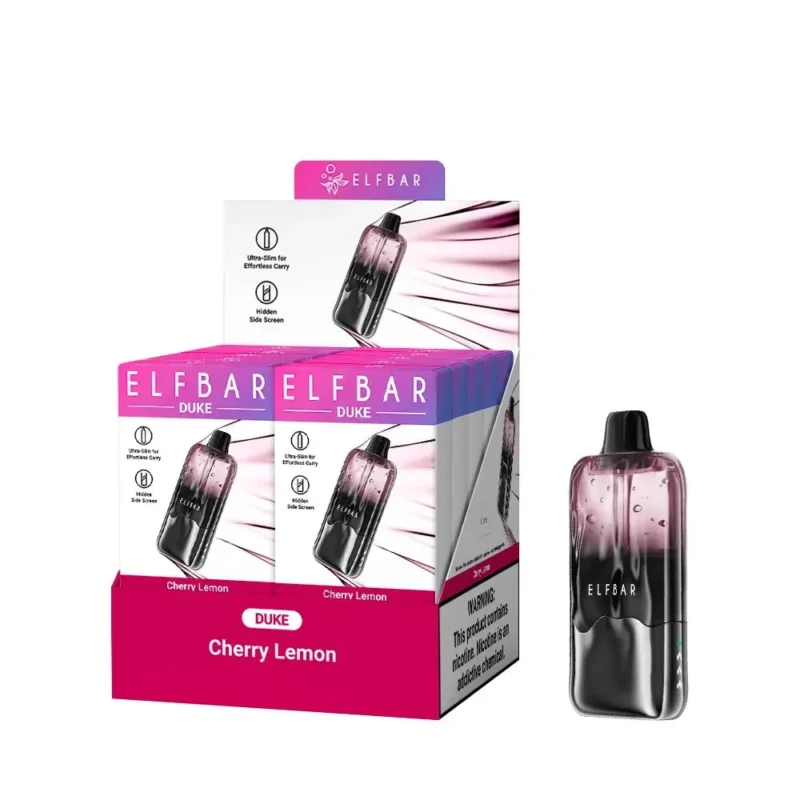 Elfbar Duke 30000 30k Puffs Cherry Lemon 3 Disposable Vape Device