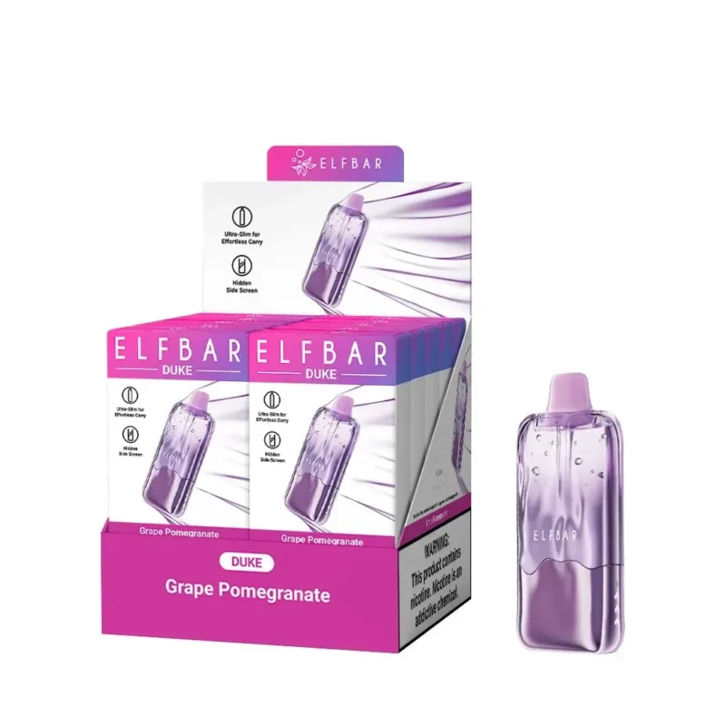 Elfbar Duke 30000 30k Puffs Grape Pomegranate 3 Disposable Vape Device