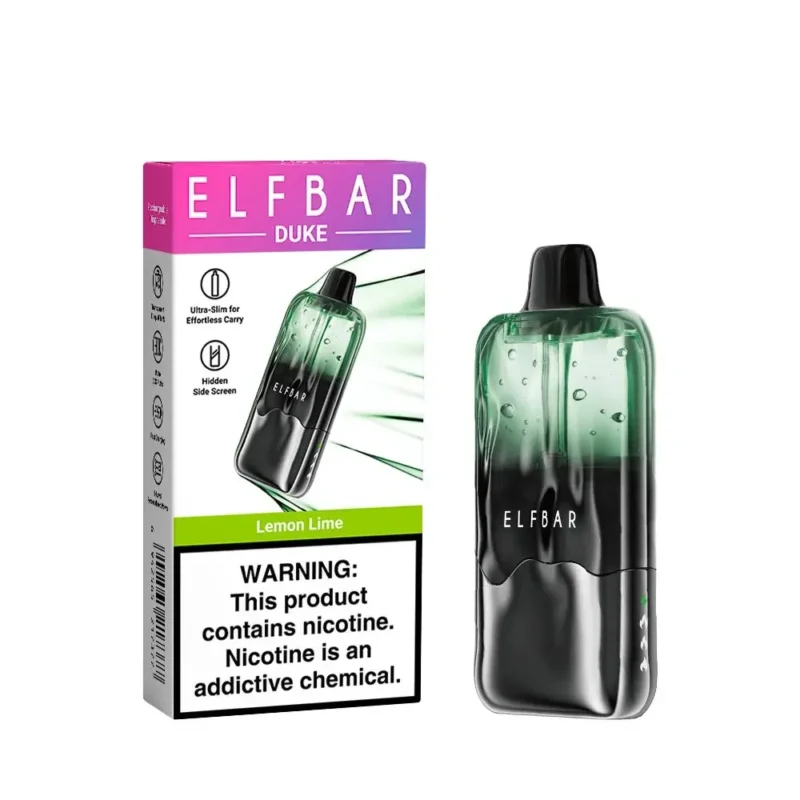 Elfbar Duke 30000 30k Puffs Lemon Lime 4 Disposable Vape Device