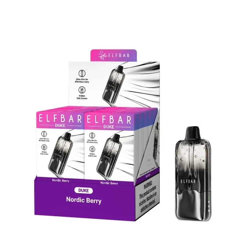 Elfbar Duke 30000 30k Puffs Nordic Berry 3 Disposable Vape Device
