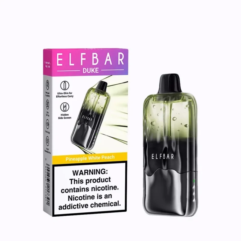 Elfbar Duke 30000 30k Puffs Pineapple White Peach Disposable Vape Device