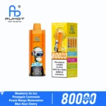 Fumot Eco 80k 80000k Puffs Blueberry On Ice Pineapple Lemonade Peach Mango Watermelon Blue Razz Cherry 2 Disposable Vape