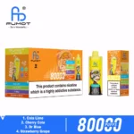 Fumot Eco 80k 80000k Puffs Cola Lime Cherry Dr Blue Strawberry Grape 1 Disposable Vape Device
