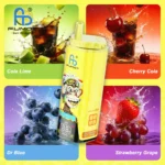 Fumot Eco 80k 80000k Puffs Cola Lime Cherry Dr Blue Strawberry Grape 3 Disposable Vape Device