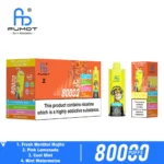 Fumot Eco 80k 80000k Puffs Fresh Menthol Mojito Pink Lemonade Cool Mint Watermelon Disposable Vape Device