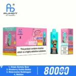 Fumot Eco 80k 80000k Puffs Grape Gummy Bear Blueberry Hubba Bubba Watermelon Bubblegum Skittles