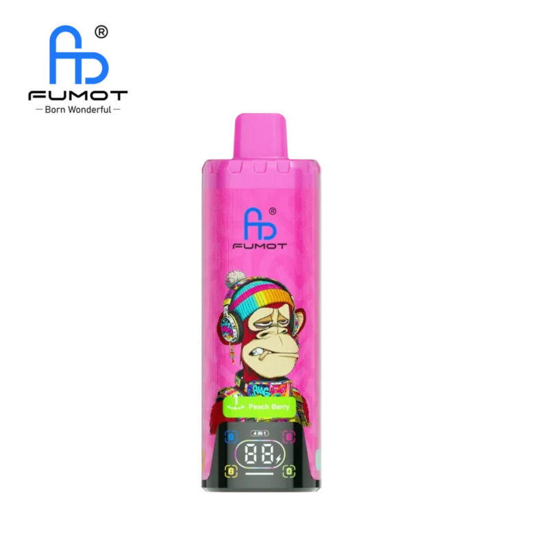 Fumot Eco 80k 80000k Puffs Peach Berry Lemon Passionfruit Grapefruit Orange Blueberry Cherry Cranberry 1 Disposable Vape