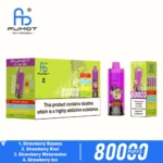 Fumot Eco 80k 80000k Puffs Strawberry Banana Kiwi Watermelon Ice 1 Disposable Vape Device