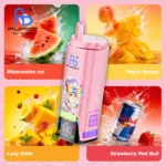 Fumot Eco 80k 80000k Puffs Watermelon Ice Peach Mango Lady Killer Strawberry Red Bull 3 Disposable Vape Device