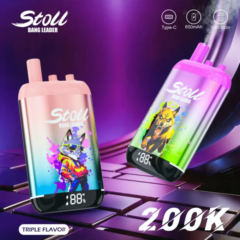 Stoll Bang Leader 200k 200000 Puffs 3 Flavor Vape Disposable Device