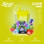 Stoll Bang Leader 200k 200000 Puffs 3 Flavor Vape Watermelon Ice Red Bull Strawberry Kiwi 1 Disposable Device