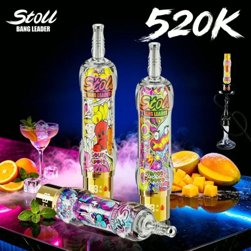 Stoll Bang Leader 520k 520000 Puffs High Capacity Rechargeable Vape 3 Disposable Device