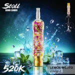 Stoll Bang Leader 520k 520000 Puffs High Capacity Rechargeable Vape Lemon Mojito 1 Disposable Device