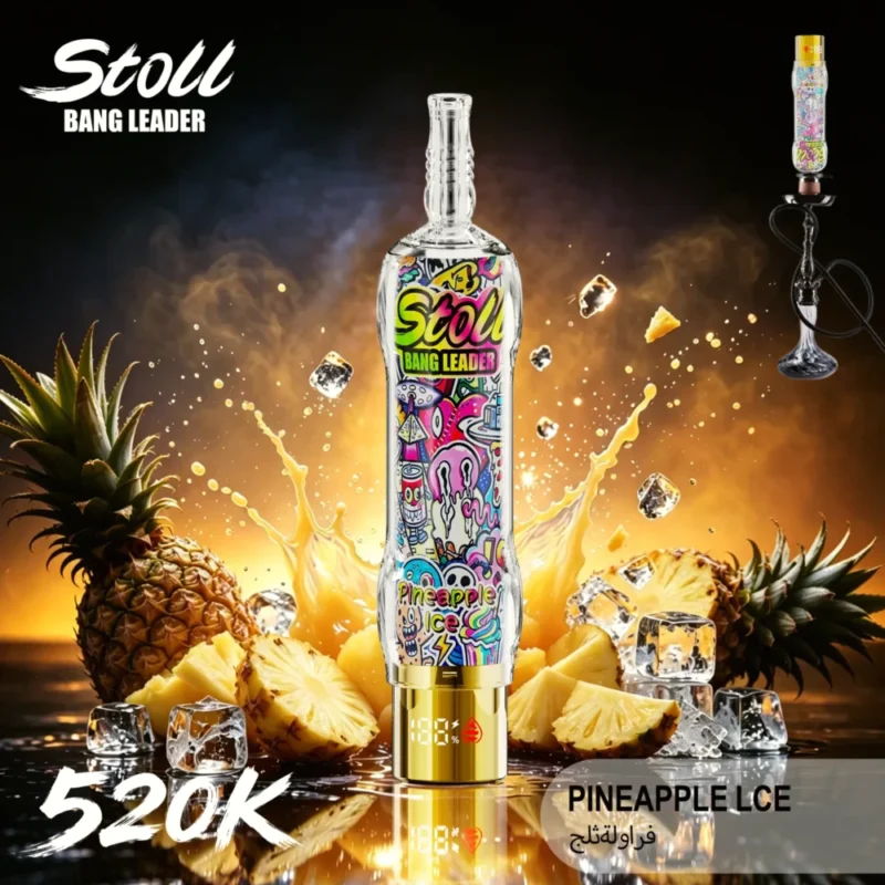 Stoll Bang Leader 520k 520000 Puffs High Capacity Rechargeable Vape Pineapple Ice 1 Disposable Device