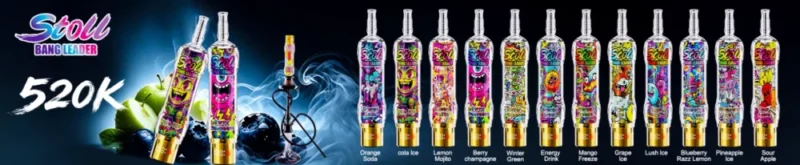 Stoll Bang Leader 520k 520000 Puffs High Capacity Rechargeable Vape Flavors List Disposable Device