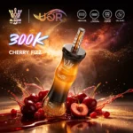 Uor Al Bang 300k 300000 Puffs Shisha Vape Cherry Fizz 2 Disposable Device
