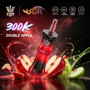 Uor Al Bang 300k 300000 Puffs Shisha Vape Double Apple 3 Disposable Device