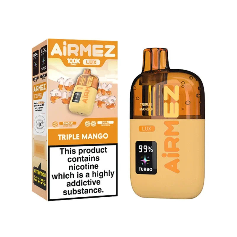 100k disposable vape Airmez Lux 100000 Puffs Location:79084519591 al fakher disposable vape This Salt Nic Is