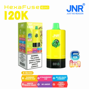 Euvapen Jnr Hexafuse 6 In 1 120000 Puffs Small Package A Series 01 Eu Warehouse Disposable Vape Device