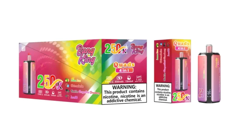 Euvapen Bang King 250k 250000 Puffs 4 In 1 Werbebild 006 Eu Lager Image Disposable Vape Device