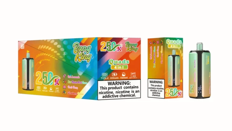 Euvapen Bang King 250k 250000 Puffs 4 In 1 Werbebild 012 Eu Lager Image Disposable Vape Device