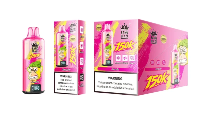 Euvapen Bang Blaze 150000 Puffs Grape Ice Product Image 004 Disposable Vape Device
