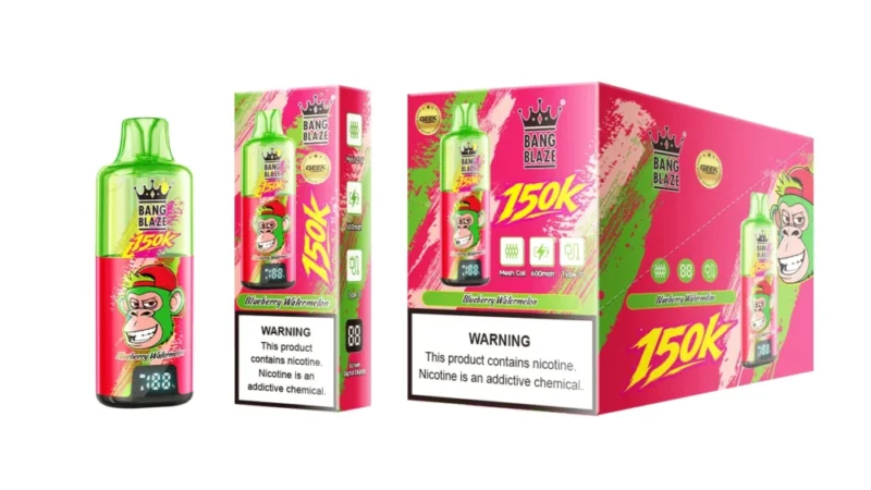 Euvapen Bang Blaze 150000 Puffs Mango Ice Product Image 007 Disposable Vape Device