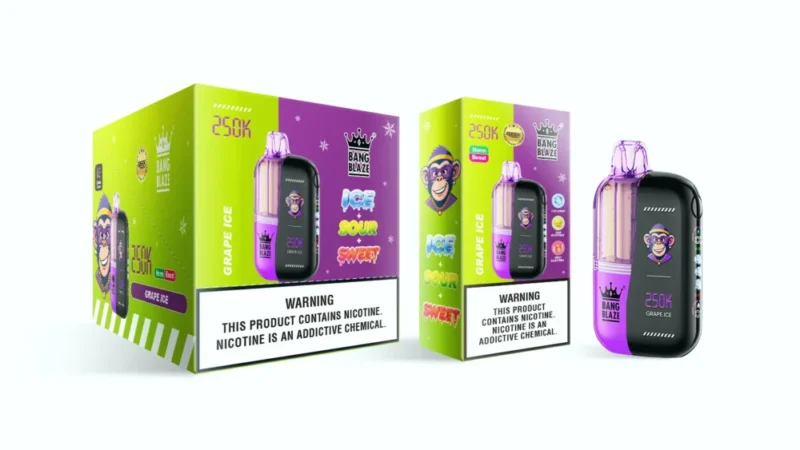 Euvapen Bang Blaze 250.000 Züge, Blaubeere-Himbeere, Produktbild 003, Einweg-E-Zigarettengerät