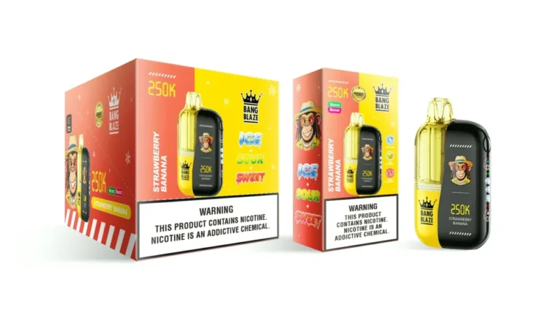 Euvapen Bang Blaze 250.000 Züge Erdbeere-Banane Produktbild 009 Einweg-E-Zigarettengerät