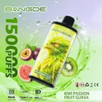 Euvapen Bang De 150000 Puffs Kiwi Passion Fruit Guava 006 Disposable Vape Device