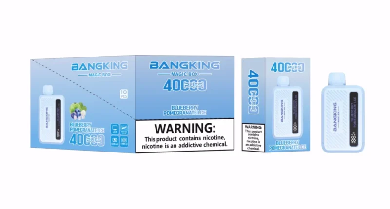 Euvapen Bang King Magic Box 40000 Puffs Blueberry Pomegranate Ice Flavor Image 019 Disposable Vape Device